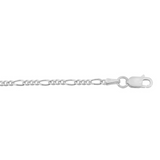 Sterling Silver 20" Figaro Chain