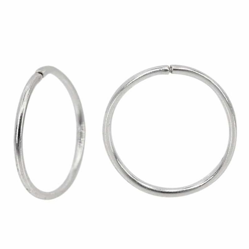 Sterling Silver 11mm Sleeper Hoops