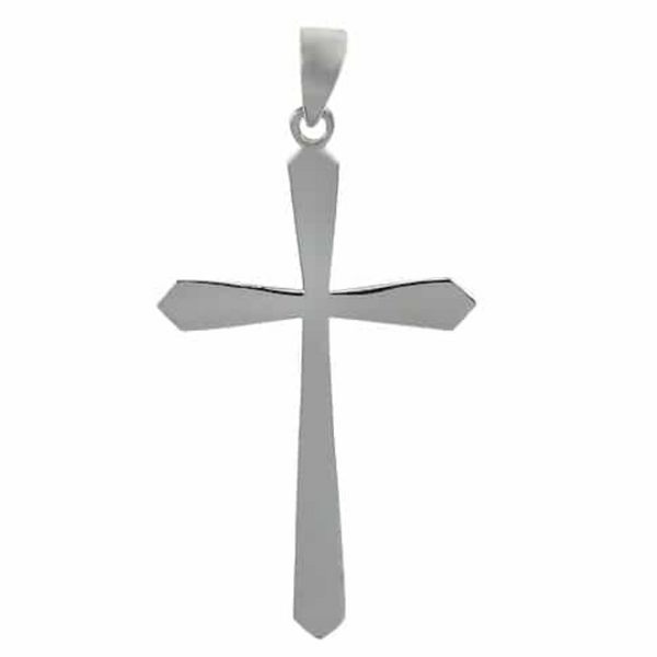 Sterling Silver Fancy Cross Pendant