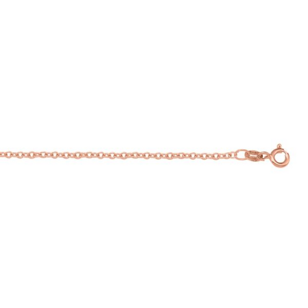 14K Rose Gold 18" Rolo Chain