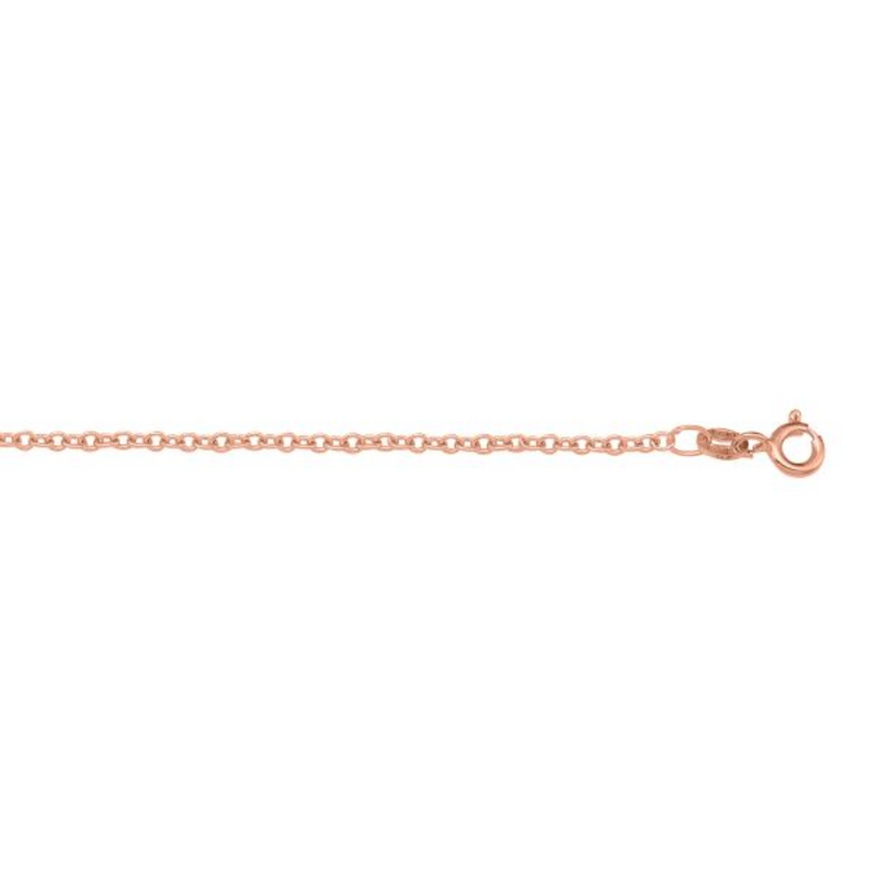 14K Rose Gold 18" Rolo Chain