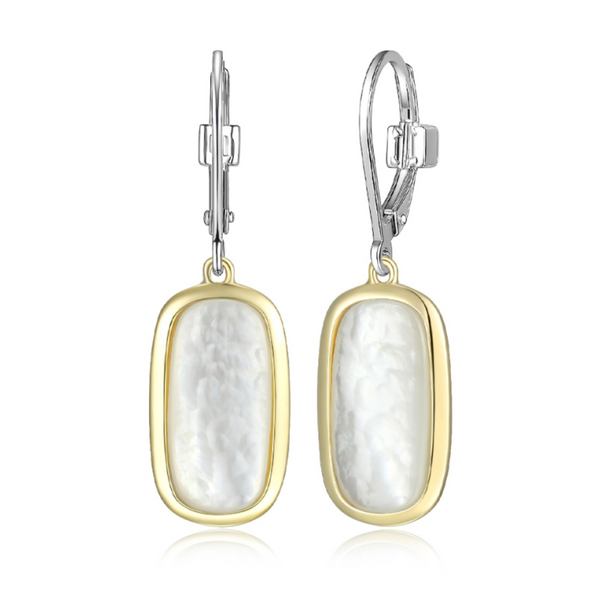 Elle "Allure" Earrings with Mother of Pearl Center