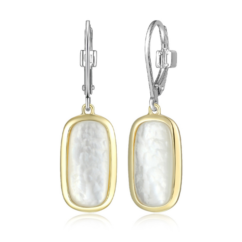 Elle "Allure" Earrings with Mother of Pearl Center
