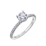 18K White Gold .976ctw Canadian Diamond Engagement Ring