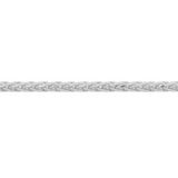 10K White Gold 18-20" Wheat Chain