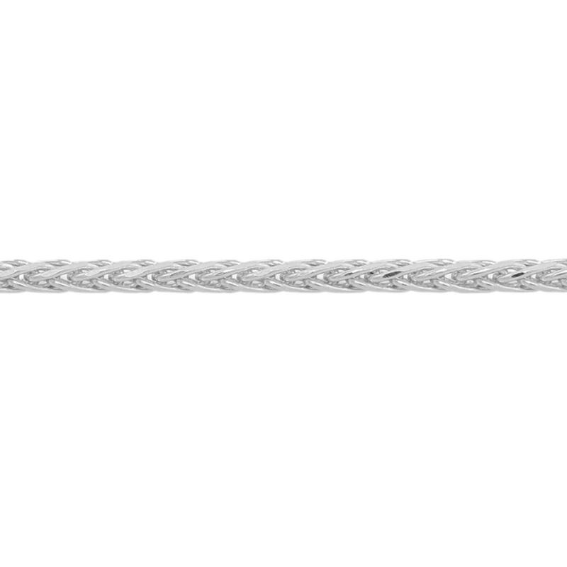 10K White Gold 18-20" Wheat Chain