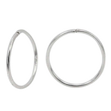 Sterling Silver sleeper hoops