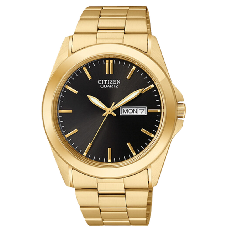Gold tone citizen watch discount