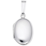 Sterling Silver Oval Locket