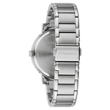 Caravelle Silver Tone Watch with Green Dial
