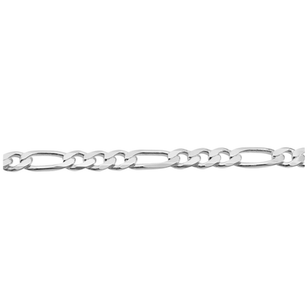 Sterling Silver 7.5inch Figaro Bracelet