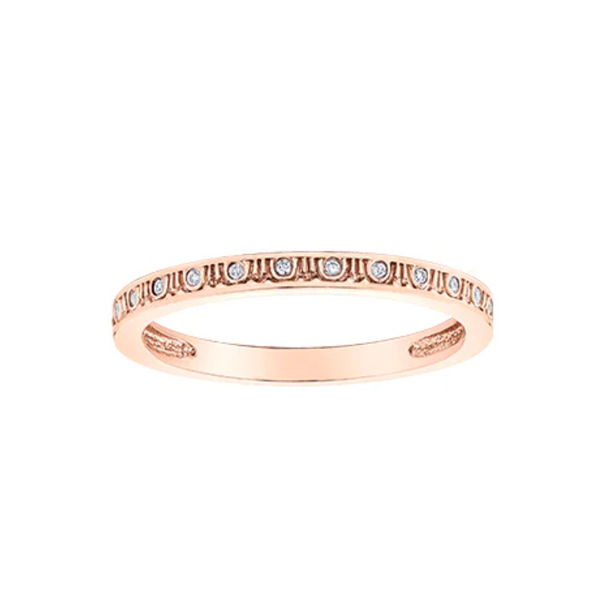 10K Rose Gold Chi Chi Designed Diamond Ring