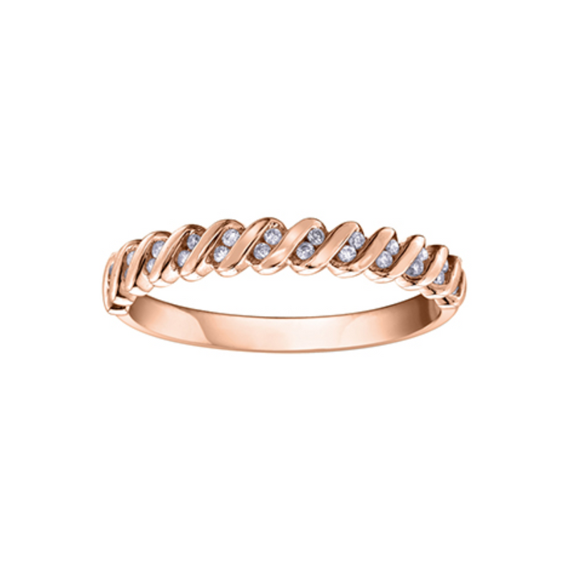 10K Rose Gold Chi Chi Classic Diamond Ring