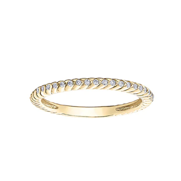 10K Yellow Gold Chi Chi Scaled Diamond Ring