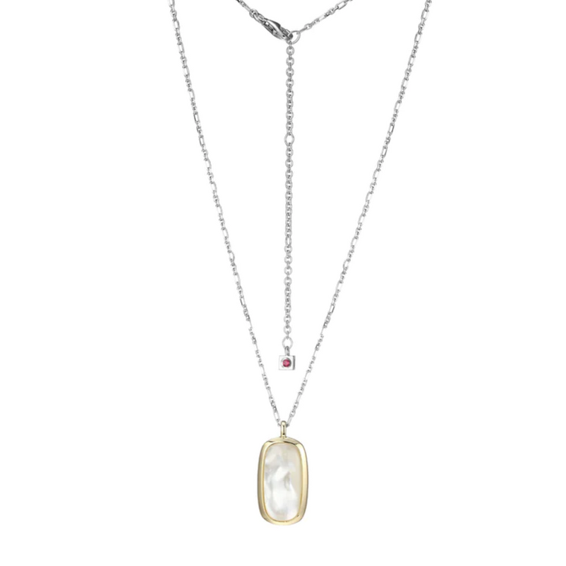Elle "Allure" Necklace with Mother of Pearl Pendant on Chain