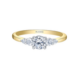 14k yellow gold .708ctw canadian diamond multistone ring