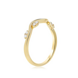 14K Yellow Gold Diamond Band