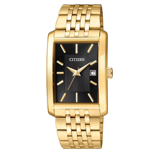 Citizen Classic Dress Watch with Black Rectangle Dial