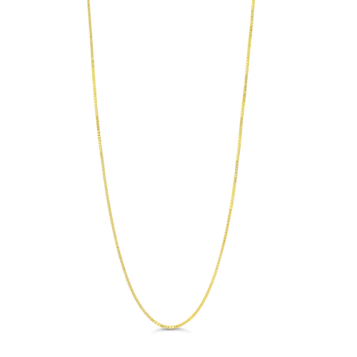10K Yellow Gold 18/20" Box Link Chain