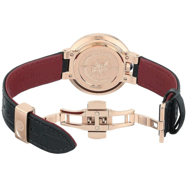 Bulova Rubaiyat Rose Gold and Black Watch