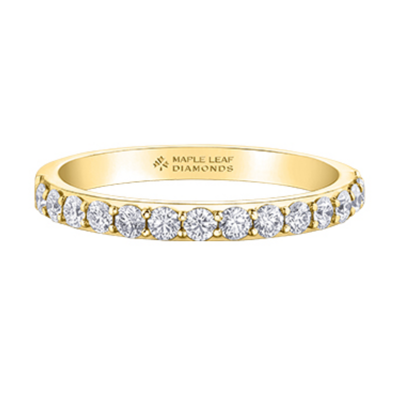 14K Yellow Gold .56ctw Canadian Diamond Band