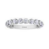 14K White Gold .50ctw Canadian Diamond Shared Prong Band