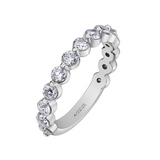 14K White Gold .50ctw Canadian Diamond Shared Prong Band