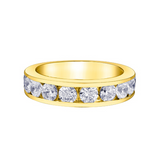 14K Yellow Gold .429ctw Canadian Diamond Channel Set Band