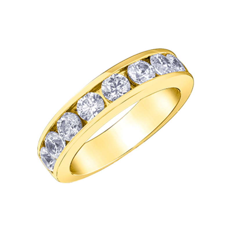 14K Yellow Gold .429ctw Canadian Diamond Channel Set Band