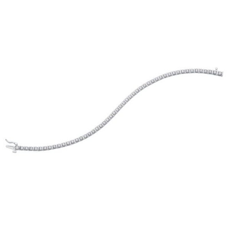 10K White Gold 1ctw Diamond Tennis Bracelet