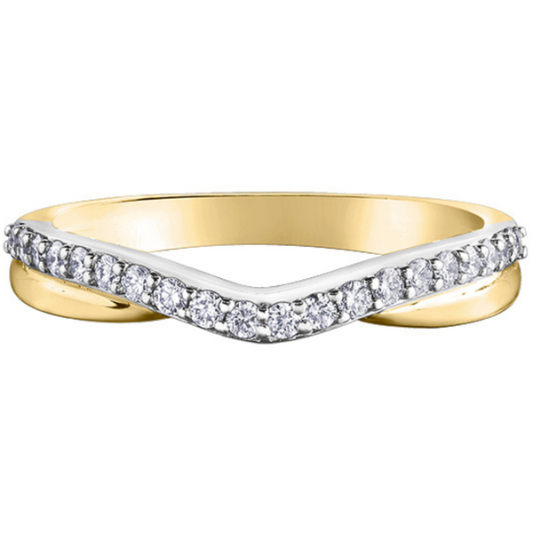 10K Yellow Gold .10ctw Universal Diamond Band