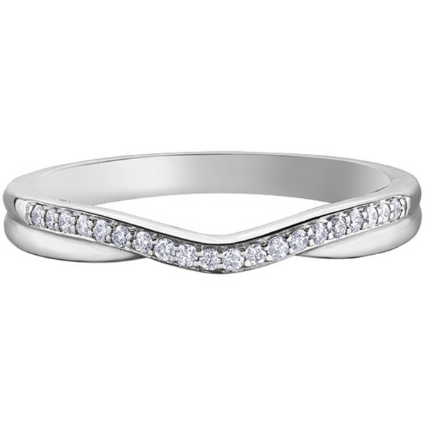 14k White Gold .25ctw Universal Diamond Band