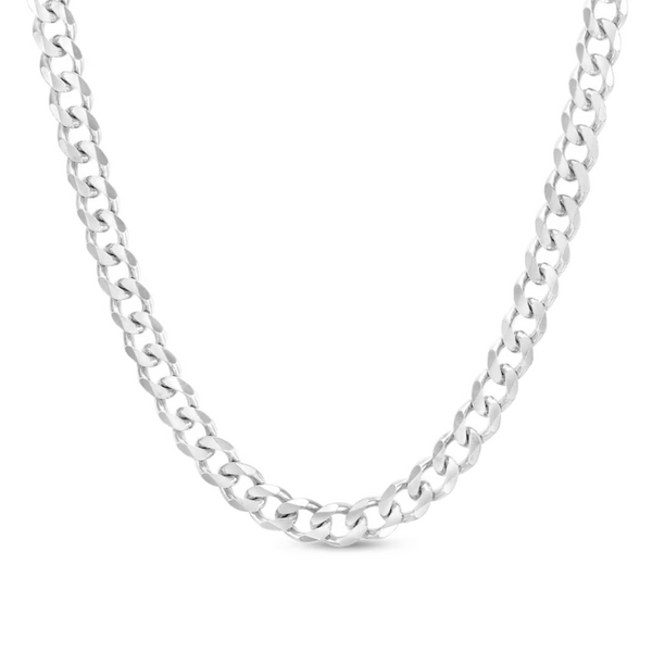 10K White Gold 20" Curb Chain