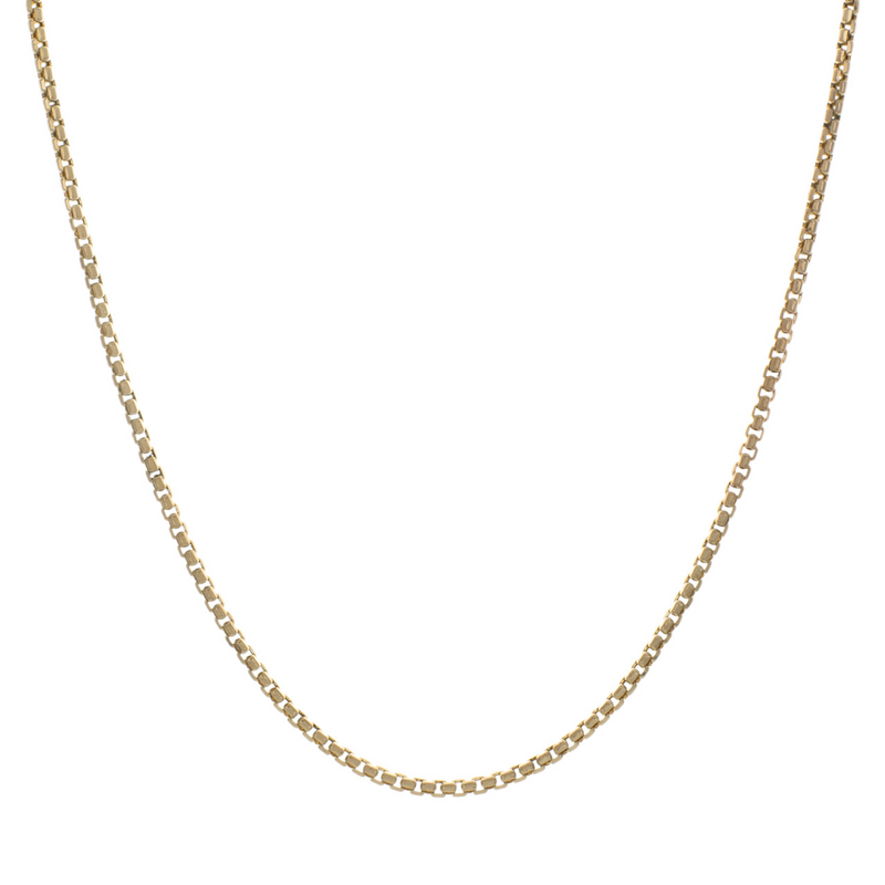 10K Yellow Gold 20" Box Link Chain