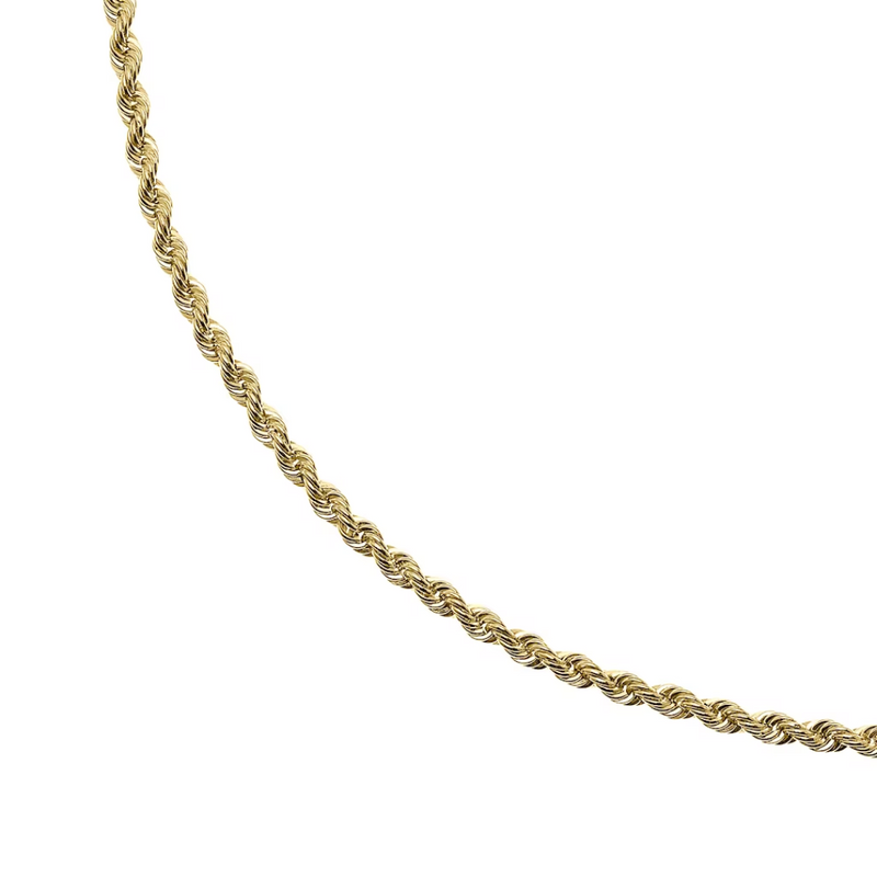 10K Yellow Gold 20" Rope Chain