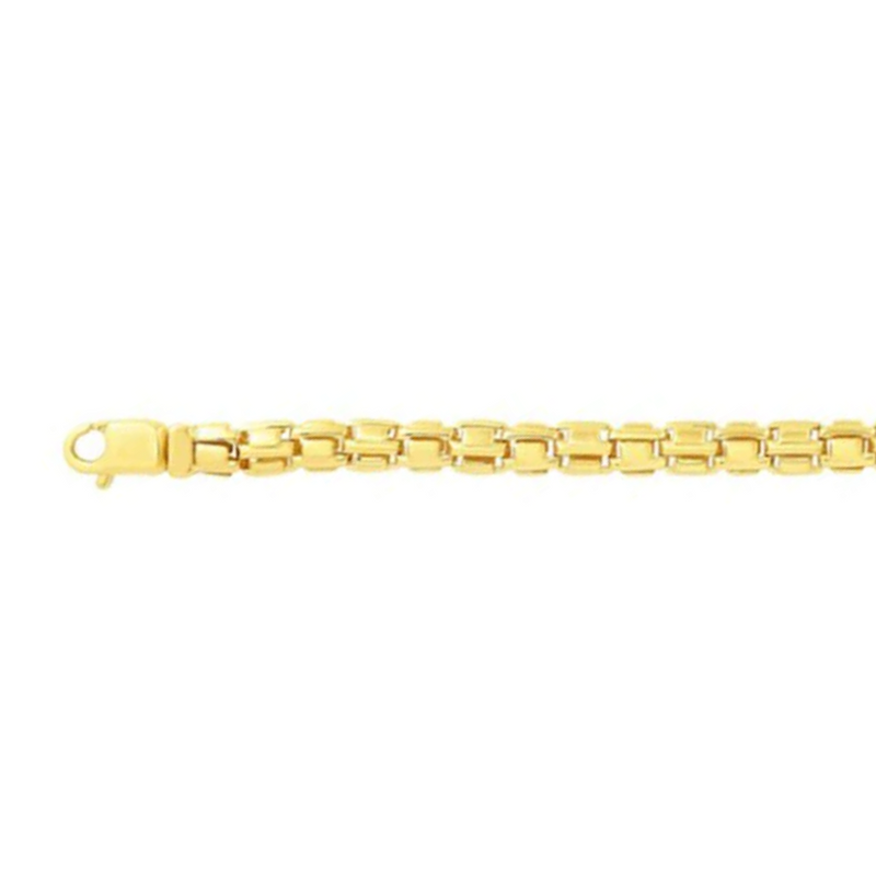 10K Yellow Gold 20" Rounded Box Link Chain