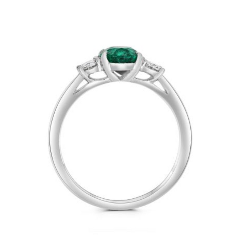 Platinum emerald 2025 engagement rings