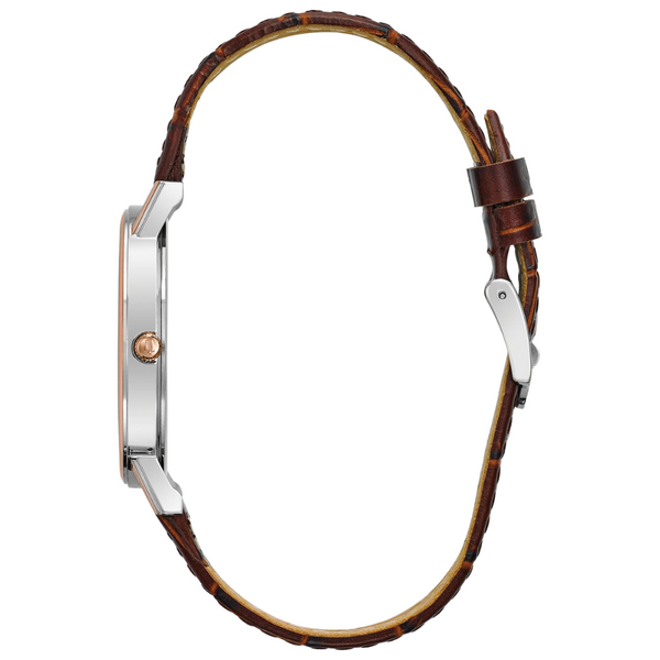 Bulova Classic Rose Gold and Leather Watch