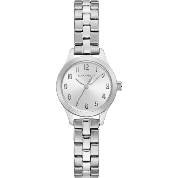 Caravelle Traditional Silver Tone Watch