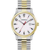 Caravelle Traditional Two Tone Expansion Bracelet Watch