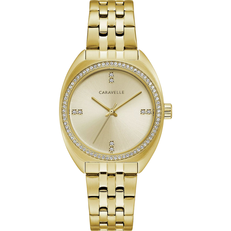 Caravelle Retro Gold Tone Watch
