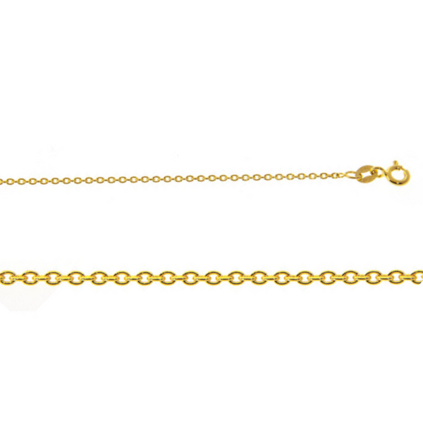 Sterling Silver 14K Gold Filled 18" Cable Chain