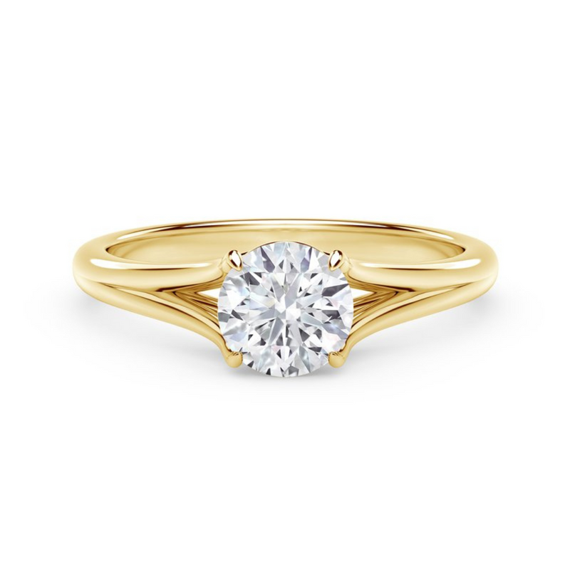 Forevermark 14K Yellow Gold .66ctw Round Brilliant Diamond Solitaire Ring