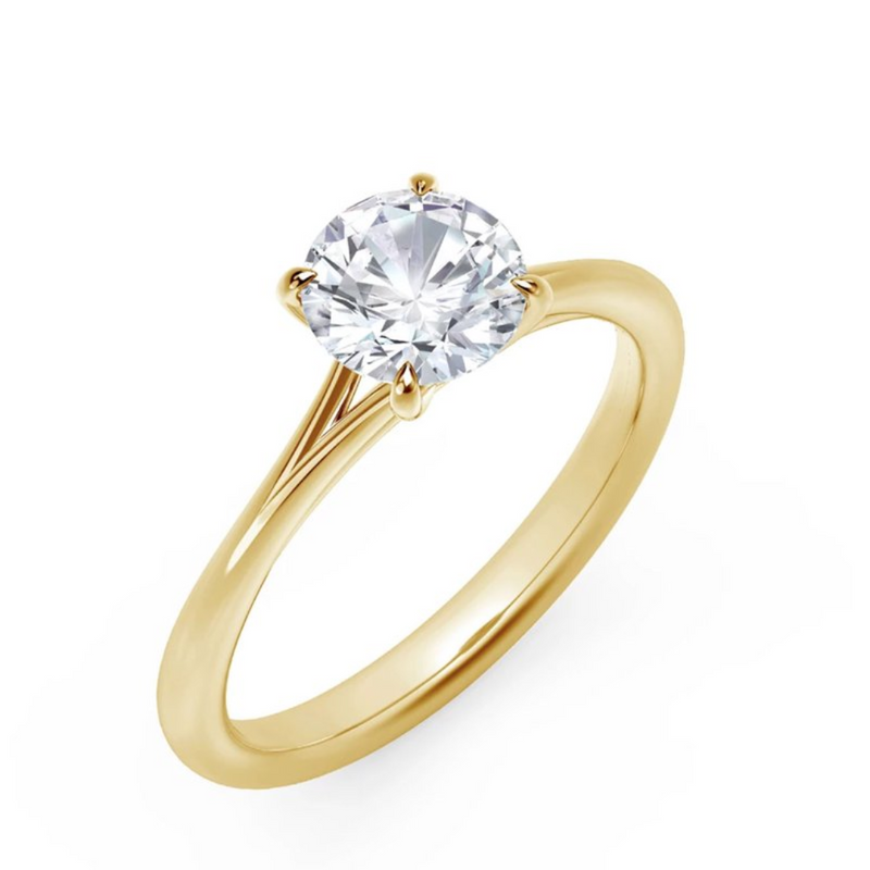 Forevermark 14K Yellow Gold .66ctw Round Brilliant Diamond Solitaire Ring