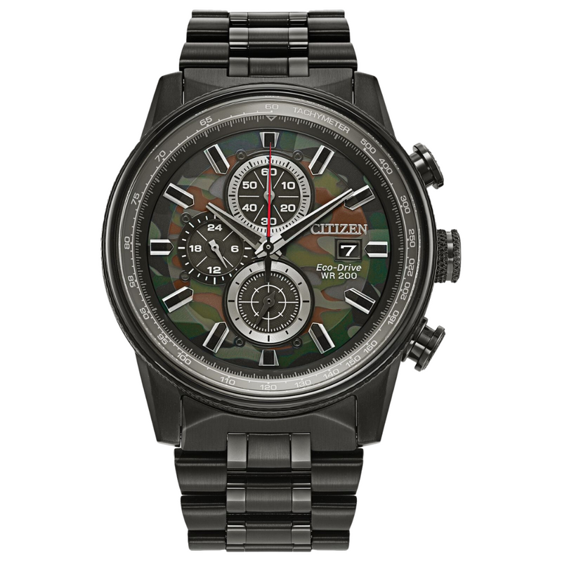 Citizen Nighthawk Eco Drive Camo Dial Watch
