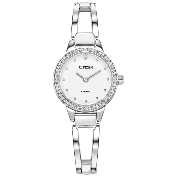 Citizen Quartz White Dial Bangle Watch