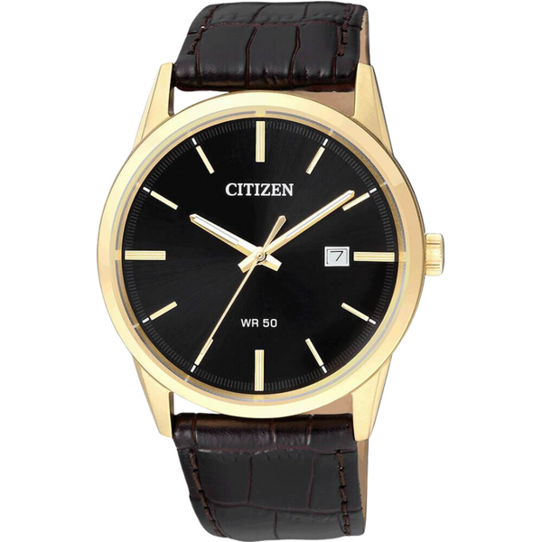 Citizen Quartz Brown Leather Strap Watch