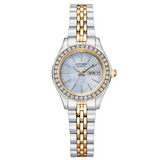 Citizen Quartz Pearl Dial Two Tone Watch