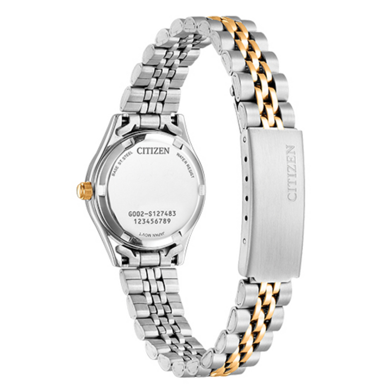 Citizen Quartz Pearl Dial Two Tone Watch