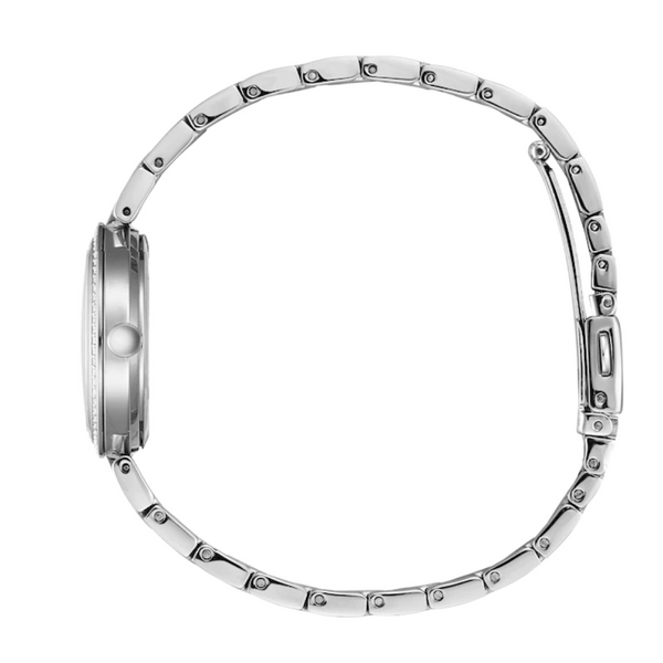 Citizen Eco Drive Pearl Dial Watch with Crystal Accents
